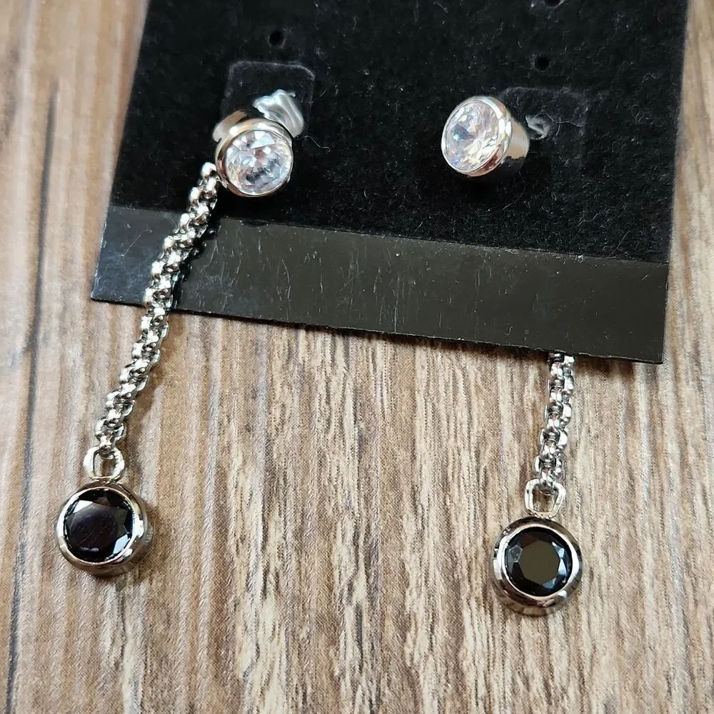 💚NIB Lia Sophia Rhinestone Drop Earrings